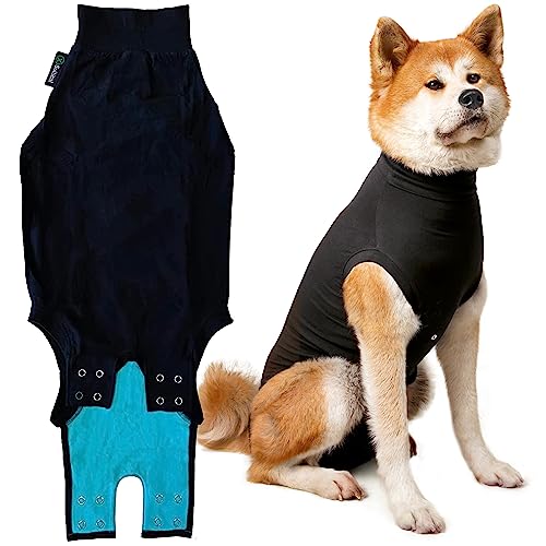 Suitical Recovery Suit Hund, XL, Schwarz von Suitical