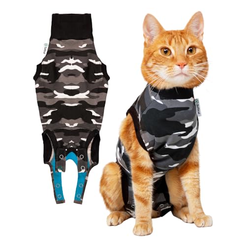 Suitical Recovery Suit Katze, XS - Schwarz Camouflage von Suitical