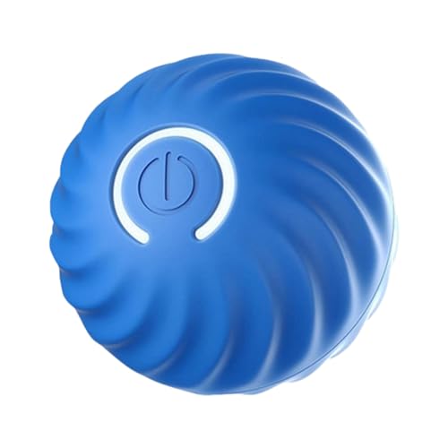 Sujhyrty Elektronisches, Ball, Intelligenter Beweglicher Ball, Automatischer Sprunghundeball, Rollendes Ballspielzeug für Welpen, Geburtstagsgeschenke, Blau von Sujhyrty