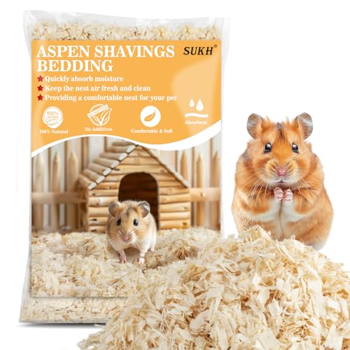 Sukh Aspen Hamsterstreu, 400 g, Aspen Späne, Haustierbedarf, Bettwäsche und Streu für Meerschweinchen, Kaninchen, Schlange, Pferd, Hase, Igel, Hühnerstall, Reptilien, Chinchilla, Kleintiere, staubfrei Sukh Aspen Hamsterstreu, 400 g, Aspen Späne, Haustierbedarf, Bettwäsche und Streu für Meerschweinchen, Kaninchen, Schlange, Pferd, Hase, Igel, Hühnerstall, Reptilien, Chinchilla, Kleintiere, staubfrei von Sukh