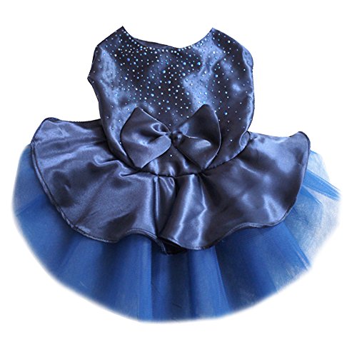 Suki suki Tutu-Kleid für Hunde und Welpen, Größe L, Marineblau von Suki