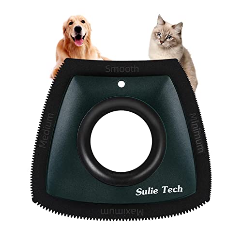 Sulie Tech Mini Tierhaar-Detailer Hundehaarentferner Katzenhaarentferner Tierhaarentferner für Auto Detailing Couch Möbel Fusseln Teppich (Dunkelgrün) von Sulie Tech