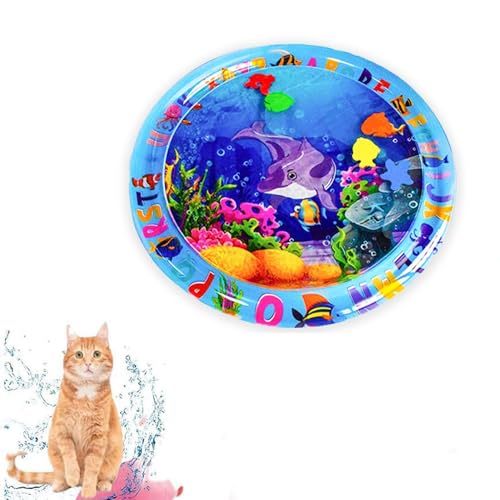 Sulobom 65 cm große Wasserspielmatte für Katzen, sensorische Wassermatte für Katzen, Sensor-Wasser-Spielmatte für Katzen, Sommer, dickes Spiel, Wassersensorisches Pad, interaktives Katzenspielzeug für Sulobom 65 cm große Wasserspielmatte für Katzen, sensorische Wassermatte für Katzen, Sensor-Wasser-Spielmatte für Katzen, Sommer, dickes Spiel, Wassersensorisches Pad, interaktives Katzenspielzeug für von Sulobom