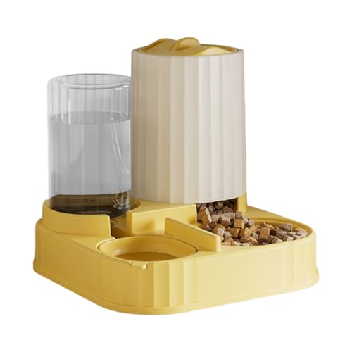 Automatischer Katzenfutterautomat,2 In 1 Haustiernapf - Hunde Katzefutterautomat mit Wasserspender,Für Kleine Und Mittelgroße Hunde Katzen Haus Wohnung von Sulxyi