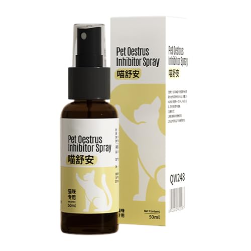 Beruhigendes Spray für Haustiere, Kätzchen-Kratzschutz, Pheromonspray Katzen, Reisegröße, 50 ml, Mehrzweckanwendung, einfache Anwendung, effektiv gegen Markierung, für Kätzchen, Katzen von Sulxyi