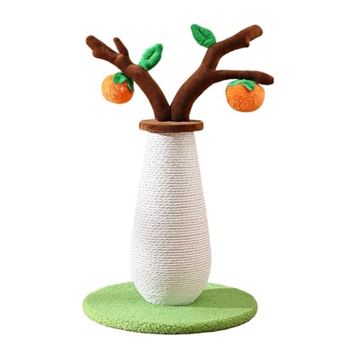 Cat Scratch Post, charmantes Persimonbaumdesign, Nagelschärferpol, Haustierkratzerpost, körperliche Aktivität, kompakt und vielseitig, ideal für Katzen von Sulxyi