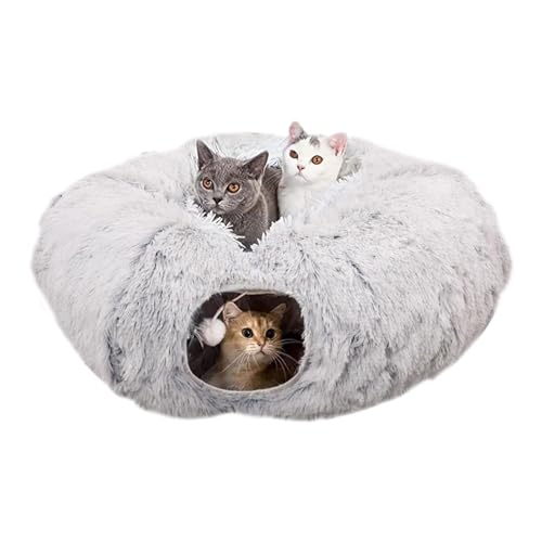 Cat Tunnel Bed, Indoor Pet Tunnel Bed, Foldable Cat Tunnel, Donut Cat Tunnel, Multifunctional Cat Tunnel, Interactive Play and Exercise Comfortable Design for Small Medium Large Cat, Puppy, Rabbit Cat Tunnel Bed, Indoor Pet Tunnel Bed, Foldable Cat Tunnel, Donut Cat Tunnel, Multifunctional Cat Tunnel, Interactive Play and Exercise Comfortable Design for Small Medium Large Cat, Puppy, Rabbit von Sulxyi
