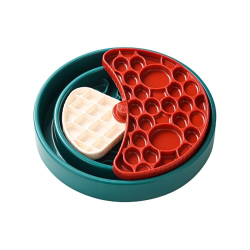 Hund Slow Feeder Bowl, Hunde Puzzleanreicherungsspielzeug, Pilzrotatierungsplatte, 360 -Grad -Rotation, Puzzleanreicherungsspielzeug, ideal für alle Rassengrößen Hund von Sulxyi