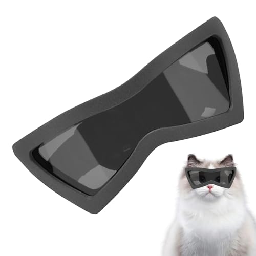 Hundesonnenbrille Für Kleine Rassen - Winddichte Schutzbrille Für Hunde,Haustierbrille Mit Verstellbarem Band & UV-Schutz Für Welpen & Kleintiere Bei & Wandern von Sulxyi