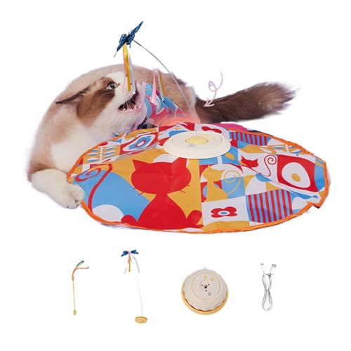 Interactive Cat Toys, Rechargeable Cat Toys, Wand Feather Toys, Moving Feather Toys, Indoor Kitten Toys, Interactive Fun Toys Feather Wand Action Engaging Butterfly Feature for Multi Cats Family Interactive Cat Toys, Rechargeable Cat Toys, Wand Feather Toys, Moving Feather Toys, Indoor Kitten Toys, Interactive Fun Toys Feather Wand Action Engaging Butterfly Feature for Multi Cats Family von Sulxyi