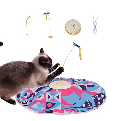 Interactive Cat Toys, Rechargeable Cat Toys, Wand Feather Toys, Moving Feather Toys, Indoor Kitten Toys, Interactive Fun Toys Feather Wand Action Engaging Butterfly Feature for Multi Cats Family Interactive Cat Toys, Rechargeable Cat Toys, Wand Feather Toys, Moving Feather Toys, Indoor Kitten Toys, Interactive Fun Toys Feather Wand Action Engaging Butterfly Feature for Multi Cats Family von Sulxyi