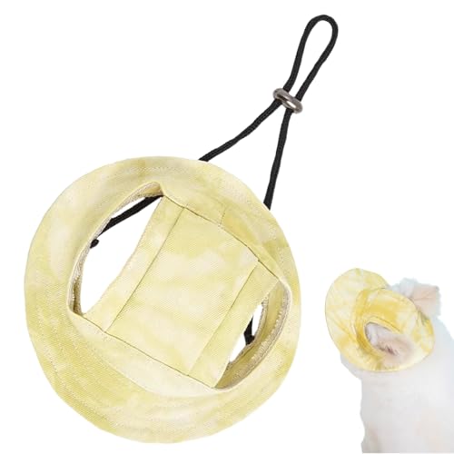 Katzen Bucket Hut - Baseball Sonnenhut Mit Ohrenausschnitten Für Katzen | Sonnenvisier Kopfschmuck für Kleine Hunde Welpen Kätzchen Outdoor Park Camping Katzen Bucket Hut - Baseball Sonnenhut Mit Ohrenausschnitten Für Katzen | Sonnenvisier Kopfschmuck für Kleine Hunde Welpen Kätzchen Outdoor Park Camping von Sulxyi