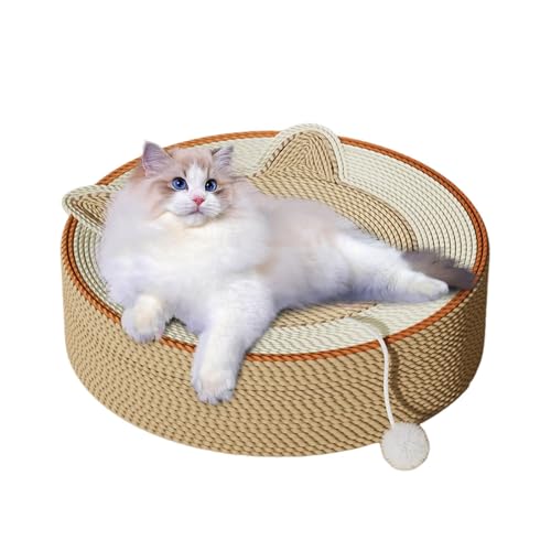 Katzenkratzer, Katzenbett-Sofa, runde Kätzchen-Kratzerbett, 40 x 10 cm Kartonkonstruktion Multifunktionales Design Leicht und tragbar für Innenkatzeschlafe (Schlafkatze ( Katzenkratzer, Katzenbett-Sofa, runde Kätzchen-Kratzerbett, 40 x 10 cm Kartonkonstruktion Multifunktionales Design Leicht und tragbar für Innenkatzeschlafe (Schlafkatze ( von Sulxyi