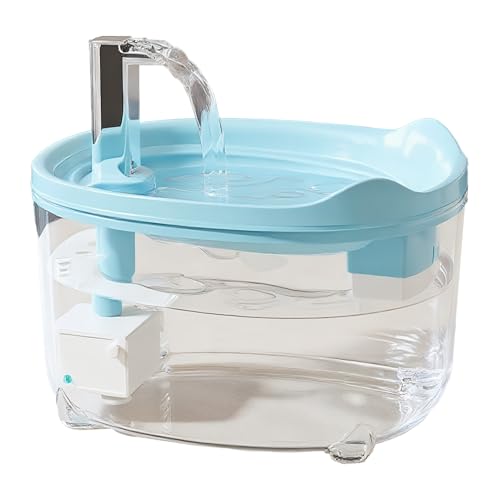Katzenwasserspender, kompakt und räumlich einsparend, 1,5 Liter, Haustierwasserbrunnen, automatischer Katzenhundbrunnen, LED -Indikator, Zirkulationspumpe für Innenhüter Katzenwasserspender, kompakt und räumlich einsparend, 1,5 Liter, Haustierwasserbrunnen, automatischer Katzenhundbrunnen, LED -Indikator, Zirkulationspumpe für Innenhüter von Sulxyi