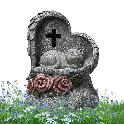 Memorial Stones Pets, Pet Grave Stone, Dog Headstones, Solar Powered Memorial, Pet Memorial Sign, Pet Grave Stone Options Solar Powered Pet Memorial Sign for Loss of Cats & Dogs von Sulxyi