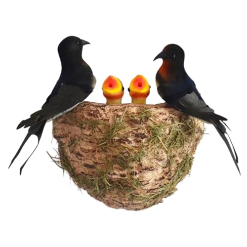 Simulation Vogelnest Set, Vogelnest Dekoration, Simulation Vogeldekor, Vogelnest Spielzeug, Vogelnest Handwerk, Charmantes Vogelnest Design Vielseitige Gartendekoration Künstliche Vögel Nest für Home Simulation Vogelnest Set, Vogelnest Dekoration, Simulation Vogeldekor, Vogelnest Spielzeug, Vogelnest Handwerk, Charmantes Vogelnest Design Vielseitige Gartendekoration Künstliche Vögel Nest für Home von Sulxyi