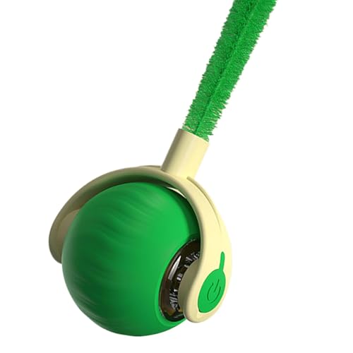 Sulxyi Cat Toys Ball, Interactive Cat Toys, Moving Cat Ball, Elastic Mesh Tail, Automatic Cat Toys, Kitten Interactive Toy, Automatic Movement Smart Interactive Features for Bored Indoor Adult Cats von Sulxyi