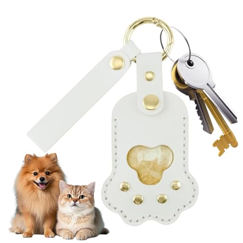 Sulxyi Hundehalsband Anhänger,Pfotenförmige Autoschlüssel Accessoires Für Tierliebhaber - Tragbar Katzenerinnerung Geschenk für Teenager Familien Katzenbesitzer Erwachsene Kinder Reise von Sulxyi