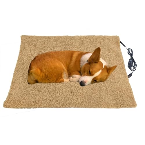 Sulxyi Hundeheizungspad | USB Electric Cat Decke | Hundezwinger-Haustierzubehör, 5 Speed-Temperatur-Verstellbares Hund warmes Bett mit Anti-Bite-Stahlkabel für Innenräume Sulxyi Hundeheizungspad | USB Electric Cat Decke | Hundezwinger-Haustierzubehör, 5 Speed-Temperatur-Verstellbares Hund warmes Bett mit Anti-Bite-Stahlkabel für Innenräume von Sulxyi