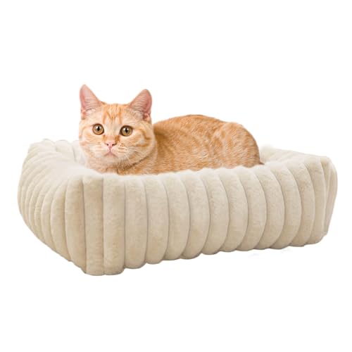 Sulxyi Plüschkatzenbett, kleines Hundebett, Haustierkissensofa, 60x50x17 cm, leicht und tragbar, Sofa-inspiriertes Design, Ultra-Weich und Flusen, ideal für Zuhause, Auto, Boden, Reise Sulxyi Plüschkatzenbett, kleines Hundebett, Haustierkissensofa, 60x50x17 cm, leicht und tragbar, Sofa-inspiriertes Design, Ultra-Weich und Flusen, ideal für Zuhause, Auto, Boden, Reise von Sulxyi