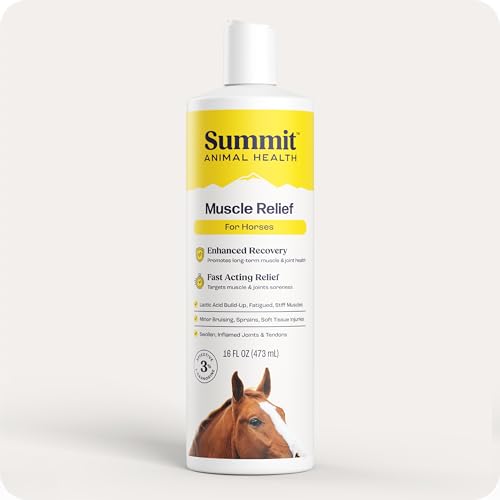 Summit Animal Health Muskelentlastungsgel für Pferde – fortschrittliche L-Carnosin-Formel für Muskelkater Erholung, Entzündungsreduzierung und Gelenkkomfort – 473 ml von Summit Animal Health