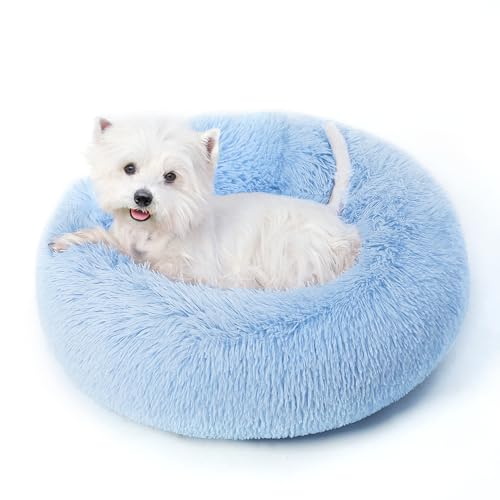 SunStyle Home Donut-Hundebett, rund, beruhigendes Hunde- und Katzenbett, Anti-Angst, flauschiges Plüsch-Kunstfell mit rutschfester Unterseite, maschinenwaschbar, Kuscheltier für kleine, mittelgroße SunStyle Home Donut-Hundebett, rund, beruhigendes Hunde- und Katzenbett, Anti-Angst, flauschiges Plüsch-Kunstfell mit rutschfester Unterseite, maschinenwaschbar, Kuscheltier für kleine, mittelgroße von SunStyle Home