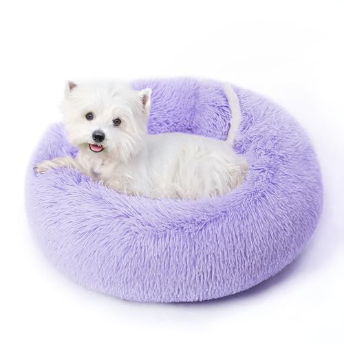 SunStyle Home Donut-Hundebett, rund, beruhigendes Hunde- und Katzenbett, Anti-Angst, flauschiges Plüsch-Kunstfell mit rutschfester Unterseite, maschinenwaschbar, Kuscheltier für kleine, mittelgroße SunStyle Home Donut-Hundebett, rund, beruhigendes Hunde- und Katzenbett, Anti-Angst, flauschiges Plüsch-Kunstfell mit rutschfester Unterseite, maschinenwaschbar, Kuscheltier für kleine, mittelgroße von SunStyle Home