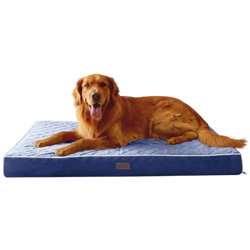 SunStyle Home Orthopädische Hundebetten für XX-Large Hunde, XX-Large Hundebett mit Eierkisten-Schaumstoff-Unterstützung, rutschfeste Unterseite und abnehmbarer, waschbarer Bezug, Matratze, von SunStyle Home