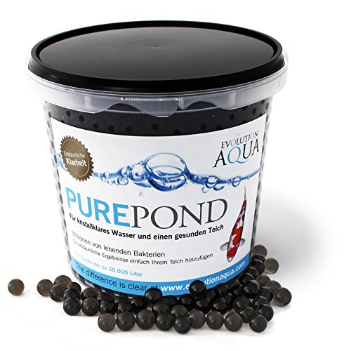 Evolution Aqua Pure Pond 1000 ml für Teiche bis 20000 l, Gelbälle Filterbakterien Biostarter für Teich und Teichfilter, Teichpflege Evolution Aqua Pure Pond 1000 ml für Teiche bis 20000 l, Gelbälle Filterbakterien Biostarter für Teich und Teichfilter, Teichpflege von SunSun