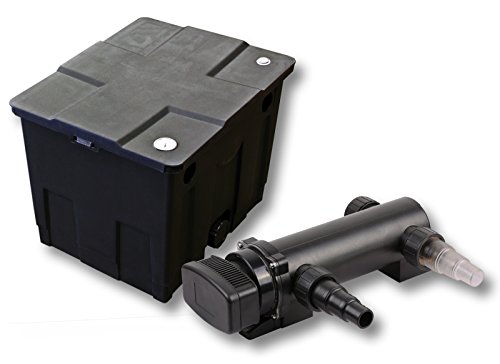 SunSun Komplettset: CBF-350 Teichfilter bis 12000 L Teichfilteranlage als Durchlauffilter, CUV-318 Teichklärer UVC Klärer mit 18 Watt UV-C Leistung SunSun Komplettset: CBF-350 Teichfilter bis 12000 L Teichfilteranlage als Durchlauffilter, CUV-318 Teichklärer UVC Klärer mit 18 Watt UV-C Leistung von SunSun