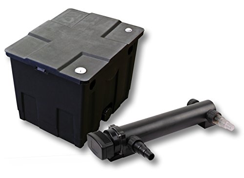 SunSun Komplettset: CBF-350 Teichfilter bis 12000 L Teichfilteranlage als Durchlauffilter, CUV-336 Teichklärer UVC Klärer mit 36 Watt UV-C Leistung SunSun Komplettset: CBF-350 Teichfilter bis 12000 L Teichfilteranlage als Durchlauffilter, CUV-336 Teichklärer UVC Klärer mit 36 Watt UV-C Leistung von SunSun