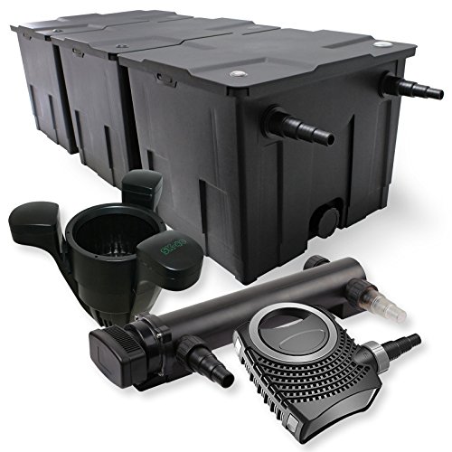 SunSun Komplettset: CBF-350C Teichfilter bis 90000L Teichfilteranlage als Durchlauffilter, NEO10000 Teichpumpe 10000l/h 80W, CUV-336 Teichklärer UVC Klärer mit 36W, SK-40 Skimmer mit Pumpe 3000l/h 60W SunSun Komplettset: CBF-350C Teichfilter bis 90000L Teichfilteranlage als Durchlauffilter, NEO10000 Teichpumpe 10000l/h 80W, CUV-336 Teichklärer UVC Klärer mit 36W, SK-40 Skimmer mit Pumpe 3000l/h 60W von SunSun