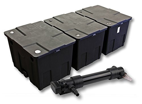 SunSun Komplettset: CBF-350C Teichfilter bis 90000 L Teichfilteranlage als Durchlauffilter, CUV-636 Teichklärer UVC Klärer mit 36 Watt UV-C Leistung SunSun Komplettset: CBF-350C Teichfilter bis 90000 L Teichfilteranlage als Durchlauffilter, CUV-636 Teichklärer UVC Klärer mit 36 Watt UV-C Leistung von SunSun