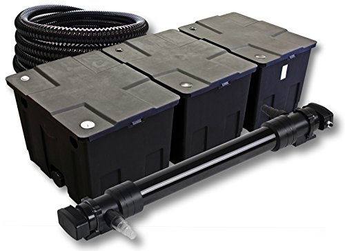 SunSun Komplettset: CBF-350C Teichfilter bis 90000 L Teichfilteranlage als Durchlauffilter, CUV-672 Teichklärer UVC Klärer mit 72W, 5m Teichschlauch 25 mm (1") SunSun Komplettset: CBF-350C Teichfilter bis 90000 L Teichfilteranlage als Durchlauffilter, CUV-672 Teichklärer UVC Klärer mit 72W, 5m Teichschlauch 25 mm (1") von SunSun
