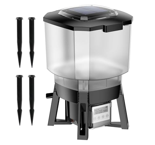 SunSun CFF-212 solarbetriebener Fischfutterautomat, programmierbarer Futterspender mit 12 Liter Behälter für 1 bis 6 Fütterungen pro Tag SunSun CFF-212 solarbetriebener Fischfutterautomat, programmierbarer Futterspender mit 12 Liter Behälter für 1 bis 6 Fütterungen pro Tag von SunSun