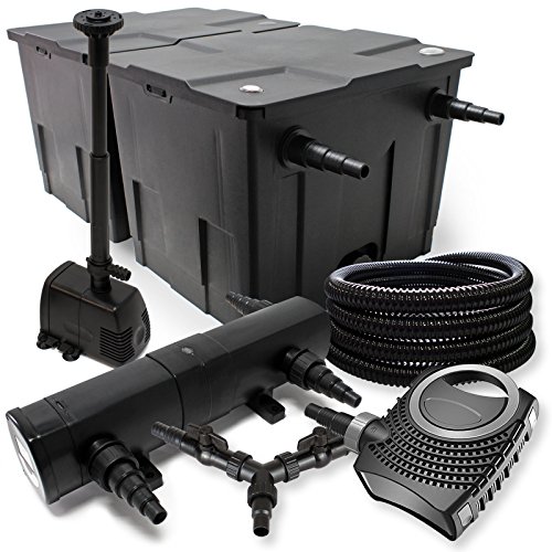 SunSun Komplettset: CBF-350B Teichfilter bis 60000 L Teichfilteranlage, CTF-8000 Teichpumpe 8000l/h 70W, CUV-218 Teichklärer 18W, 25m Teichschlauch 25 mm, HJ-943 Springbrunnen 800l/h 16W, Y-Verteiler SunSun Komplettset: CBF-350B Teichfilter bis 60000 L Teichfilteranlage, CTF-8000 Teichpumpe 8000l/h 70W, CUV-218 Teichklärer 18W, 25m Teichschlauch 25 mm, HJ-943 Springbrunnen 800l/h 16W, Y-Verteiler von SunSun