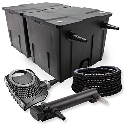 SunSun Komplettset: CBF-350B Teichfilter bis 60000 L Teichfilteranlage als Durchlauffilter, CTF-8000 SuperECO Teichpumpe 8000l/h 70W, CUV-324 Teichklärer UVC Klärer mit 24W, 25m Teichschlauch 25 mm SunSun Komplettset: CBF-350B Teichfilter bis 60000 L Teichfilteranlage als Durchlauffilter, CTF-8000 SuperECO Teichpumpe 8000l/h 70W, CUV-324 Teichklärer UVC Klärer mit 24W, 25m Teichschlauch 25 mm von SunSun
