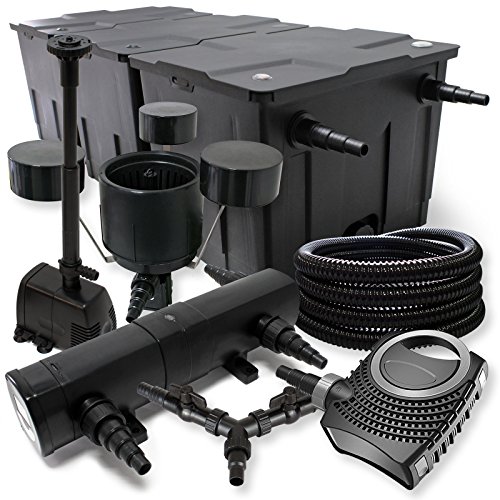 SunSun Komplettset: CBF-350C Teichfilter bis 90000 L, NEO10000 Teichpumpe 10000l/h 80W, CUV-224 Teichklärer 24W, 25m Schlauch 25mm, CSP-250 Skimmer 2500l/h, HJ-943 Springbrunnen 800l/h, Y-Verteiler SunSun Komplettset: CBF-350C Teichfilter bis 90000 L, NEO10000 Teichpumpe 10000l/h 80W, CUV-224 Teichklärer 24W, 25m Schlauch 25mm, CSP-250 Skimmer 2500l/h, HJ-943 Springbrunnen 800l/h, Y-Verteiler von SunSun