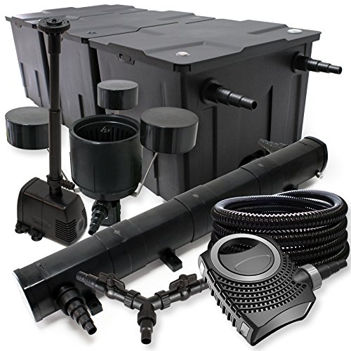SunSun Komplettset: CBF-350C Teichfilter bis 90000 L, NEO10000 Teichpumpe 10000l/h 80W, CUV-272 Teichklärer 72W, 25m Schlauch 25mm, CSP-250 Skimmer 2500l/h, HJ-943 Springbrunnen 800l/h, Y-Verteiler SunSun Komplettset: CBF-350C Teichfilter bis 90000 L, NEO10000 Teichpumpe 10000l/h 80W, CUV-272 Teichklärer 72W, 25m Schlauch 25mm, CSP-250 Skimmer 2500l/h, HJ-943 Springbrunnen 800l/h, Y-Verteiler von SunSun