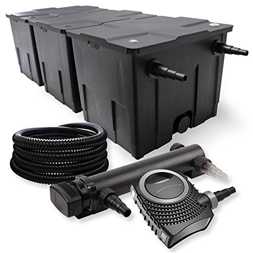 SunSun Komplettset: CBF-350C Teichfilter bis 90000 L Teichfilteranlage als Durchlauffilter, CTF-8000 SuperECO Teichpumpe 8000l/h 70W, CUV-336 Teichklärer UVC Klärer mit 36W, 25m Teichschlauch 25 mm SunSun Komplettset: CBF-350C Teichfilter bis 90000 L Teichfilteranlage als Durchlauffilter, CTF-8000 SuperECO Teichpumpe 8000l/h 70W, CUV-336 Teichklärer UVC Klärer mit 36W, 25m Teichschlauch 25 mm von SunSun