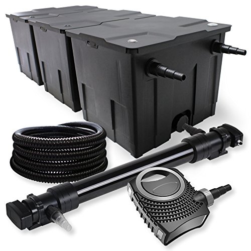 SunSun Komplettset: CBF-350C Teichfilter bis 90000 L Teichfilteranlage als Durchlauffilter, NEO10000 SuperECO Teichpumpe 10000l/h 80W, CUV-672 Teichklärer UVC Klärer mit 72W, 25m Teichschlauch 25 mm SunSun Komplettset: CBF-350C Teichfilter bis 90000 L Teichfilteranlage als Durchlauffilter, NEO10000 SuperECO Teichpumpe 10000l/h 80W, CUV-672 Teichklärer UVC Klärer mit 72W, 25m Teichschlauch 25 mm von SunSun
