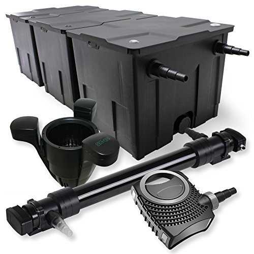 SunSun Komplettset: CBF-350C Teichfilter bis 90000L Teichfilteranlage als Durchlauffilter, NEO10000 Teichpumpe 10000l/h 80W, CUV-672 Teichklärer UVC Klärer mit 72W, SK-40 Skimmer mit Pumpe 3000l/h 60W SunSun Komplettset: CBF-350C Teichfilter bis 90000L Teichfilteranlage als Durchlauffilter, NEO10000 Teichpumpe 10000l/h 80W, CUV-672 Teichklärer UVC Klärer mit 72W, SK-40 Skimmer mit Pumpe 3000l/h 60W von SunSun