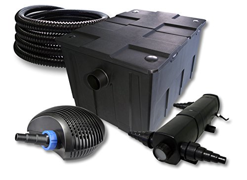 SunSun Komplettset: CBF-550 Teichfilter bis 60000 L Teichfilteranlage als Durchlauffilter, CTF-6000 SuperECO Teichpumpe 6000l/h 40W, CUV-218 Teichklärer UVC Klärer mit 18W, 25m Teichschlauch 25 mm SunSun Komplettset: CBF-550 Teichfilter bis 60000 L Teichfilteranlage als Durchlauffilter, CTF-6000 SuperECO Teichpumpe 6000l/h 40W, CUV-218 Teichklärer UVC Klärer mit 18W, 25m Teichschlauch 25 mm von SunSun