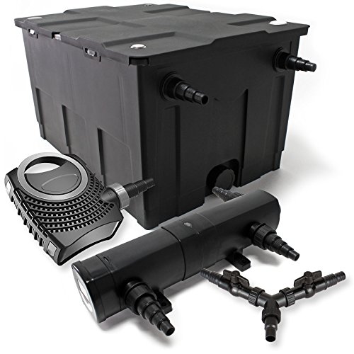 SunSun Komplettset: CBF-550 Teichfilter bis 60000 L Teichfilteranlage als Durchlauffilter, CTF-8000 SuperECO Teichpumpe 8000l/h 70W, CUV-218 Teichklärer UVC Klärer mit 18W, Y-Verteiler SunSun Komplettset: CBF-550 Teichfilter bis 60000 L Teichfilteranlage als Durchlauffilter, CTF-8000 SuperECO Teichpumpe 8000l/h 70W, CUV-218 Teichklärer UVC Klärer mit 18W, Y-Verteiler von SunSun