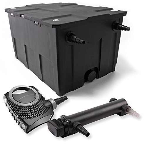 SunSun Komplettset: CBF-550 Teichfilter bis 60000 L Teichfilteranlage als Durchlauffilter, CTF-8000 SuperECO Teichpumpe 8000l/h 70W, CUV-324 Teichklärer UVC Klärer mit 24W SunSun Komplettset: CBF-550 Teichfilter bis 60000 L Teichfilteranlage als Durchlauffilter, CTF-8000 SuperECO Teichpumpe 8000l/h 70W, CUV-324 Teichklärer UVC Klärer mit 24W von SunSun