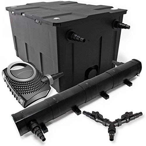 SunSun Komplettset: CBF-550 Teichfilter bis 60000 L Teichfilteranlage als Durchlauffilter, NEO10000 SuperECO Teichpumpe 10000l/h 80W, CUV-272 Teichklärer UVC Klärer mit 72W, Y-Verteiler SunSun Komplettset: CBF-550 Teichfilter bis 60000 L Teichfilteranlage als Durchlauffilter, NEO10000 SuperECO Teichpumpe 10000l/h 80W, CUV-272 Teichklärer UVC Klärer mit 72W, Y-Verteiler von SunSun