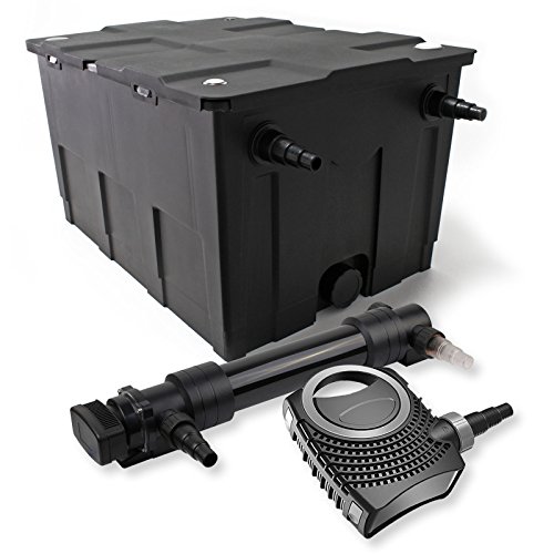 SunSun Komplettset: CBF-550 Teichfilter bis 60000 L Teichfilteranlage als Durchlauffilter, NEO10000 SuperECO Teichpumpe 10000l/h 80W, CUV-636 Teichklärer UVC Klärer mit 36W SunSun Komplettset: CBF-550 Teichfilter bis 60000 L Teichfilteranlage als Durchlauffilter, NEO10000 SuperECO Teichpumpe 10000l/h 80W, CUV-636 Teichklärer UVC Klärer mit 36W von SunSun