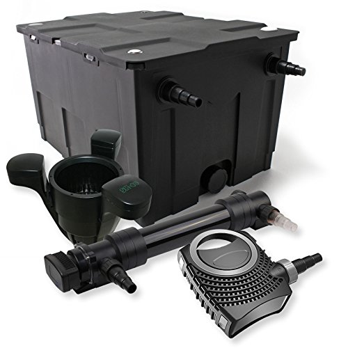 SunSun Komplettset: CBF-550 Teichfilter bis 60000 L Teichfilteranlage als Durchlauffilter, NEO10000 Teichpumpe 10000l/h 80W, CUV-636 Teichklärer UVC Klärer mit 36W, SK-40 Skimmer mit Pumpe 3000l/h 60W SunSun Komplettset: CBF-550 Teichfilter bis 60000 L Teichfilteranlage als Durchlauffilter, NEO10000 Teichpumpe 10000l/h 80W, CUV-636 Teichklärer UVC Klärer mit 36W, SK-40 Skimmer mit Pumpe 3000l/h 60W von SunSun