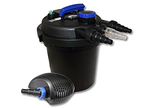 SunSun Komplettset: CPF-180 Teichdruckfilter bis 6000 L Teichfilteranlage mit 11 Watt UV-C Teichklärer, CTF-2800 SuperECO Teichpumpe 3000l/h 10W SunSun Komplettset: CPF-180 Teichdruckfilter bis 6000 L Teichfilteranlage mit 11 Watt UV-C Teichklärer, CTF-2800 SuperECO Teichpumpe 3000l/h 10W von SunSun