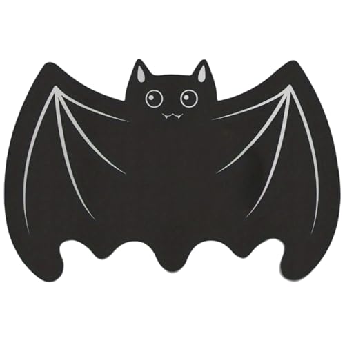 Halloween-Futtermatte für Hunde, 61 x 40, 6 cm, wasserabsorbierend, rutschfest, Kieselalgenschlamm, gotische Fledermausform, Futtermatte für Katzen und Hunde, Halloween-Dekoration, Hundefuttermatt Halloween-Futtermatte für Hunde, 61 x 40, 6 cm, wasserabsorbierend, rutschfest, Kieselalgenschlamm, gotische Fledermausform, Futtermatte für Katzen und Hunde, Halloween-Dekoration, Hundefuttermatt von SunaOmni